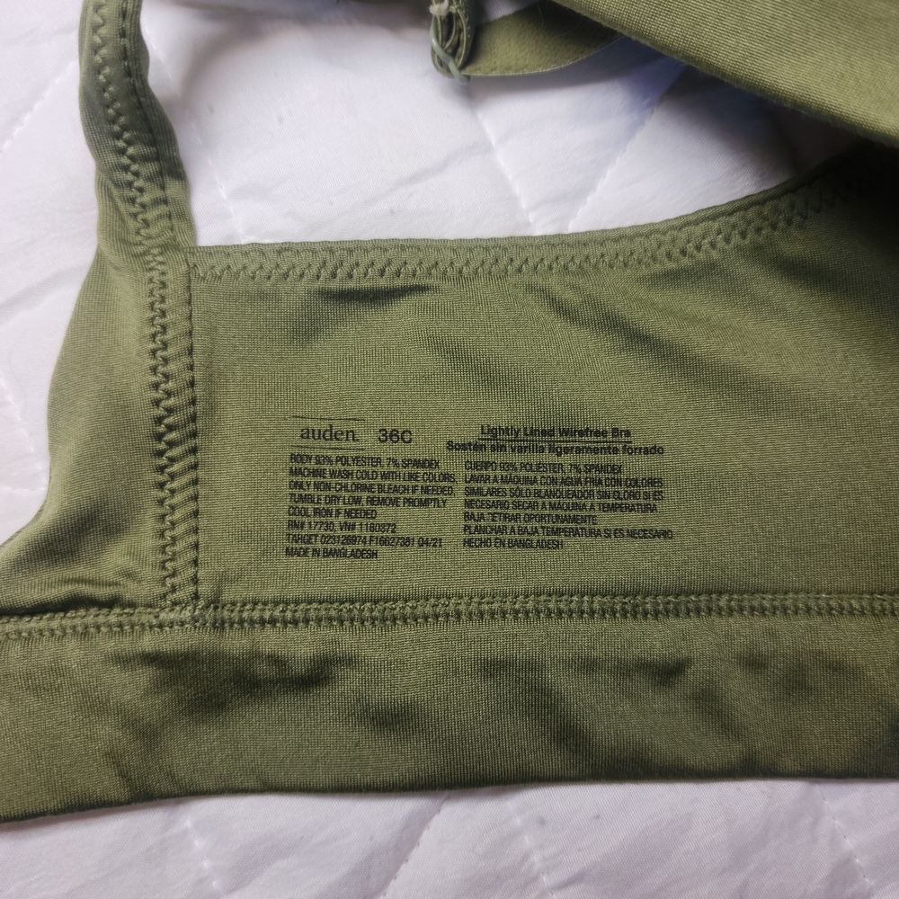 Auden Sage Green Wireless Bra - Picture 6 of 6